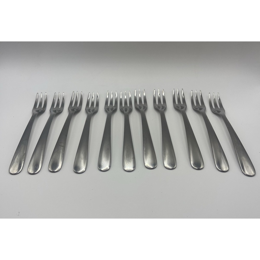 Vtg Halco Stainless Steel 11 Piece 3 Prong Forks